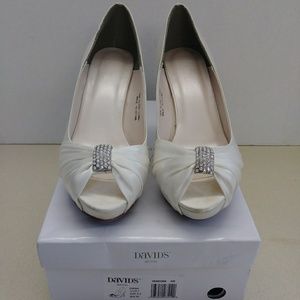 Ivory davids bridal heels